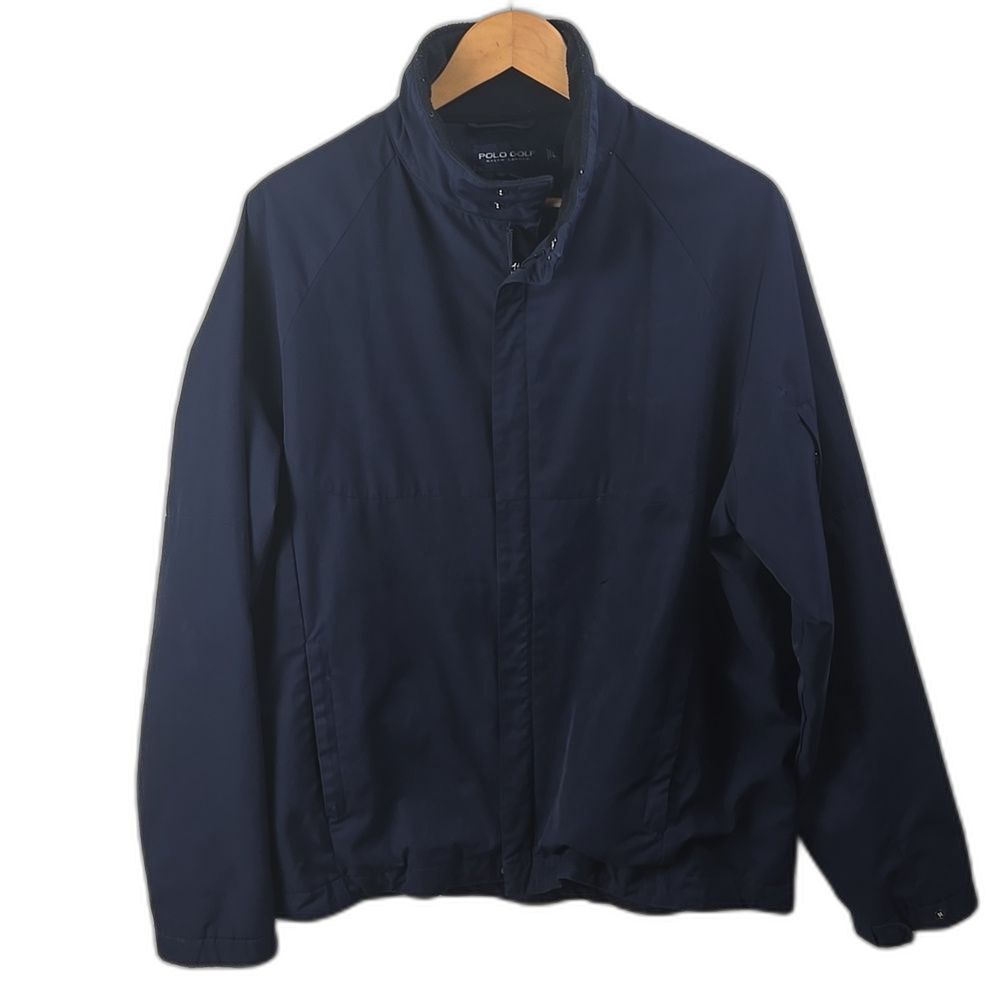 Polo Golf Ralph Lauren Black Label Men's Twill Harrington Full Zip Jacket Sz L